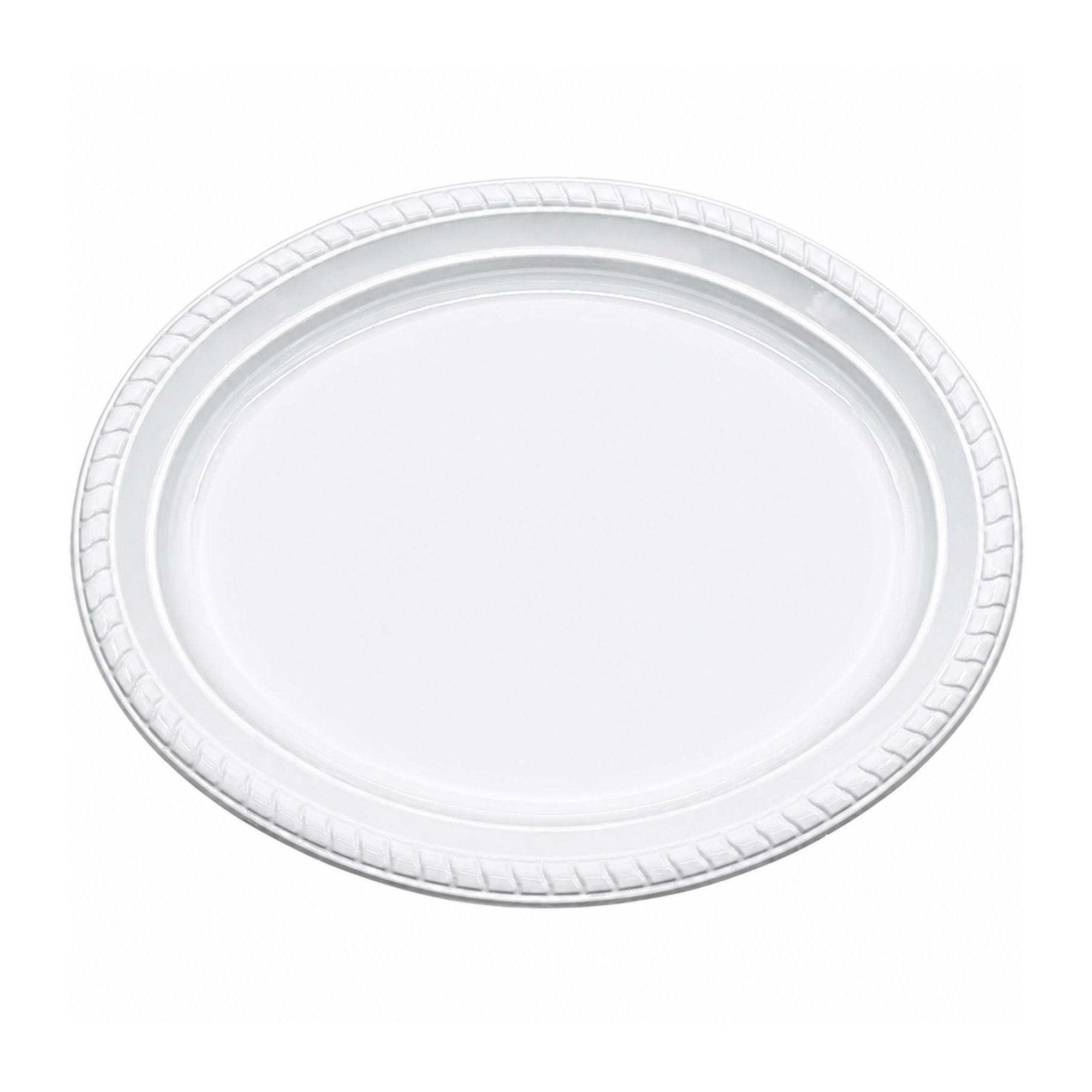 *JUMBO PACK*  11½"x9" White Plastic Disposable Heavy Weight Oval Serving Bowl