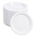 *BUY BULK* 7" Plates White Heavy weight Plastic  Disposable