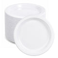 *BUY BULK* 9" White Heavy Weight plastic Plates Disposable