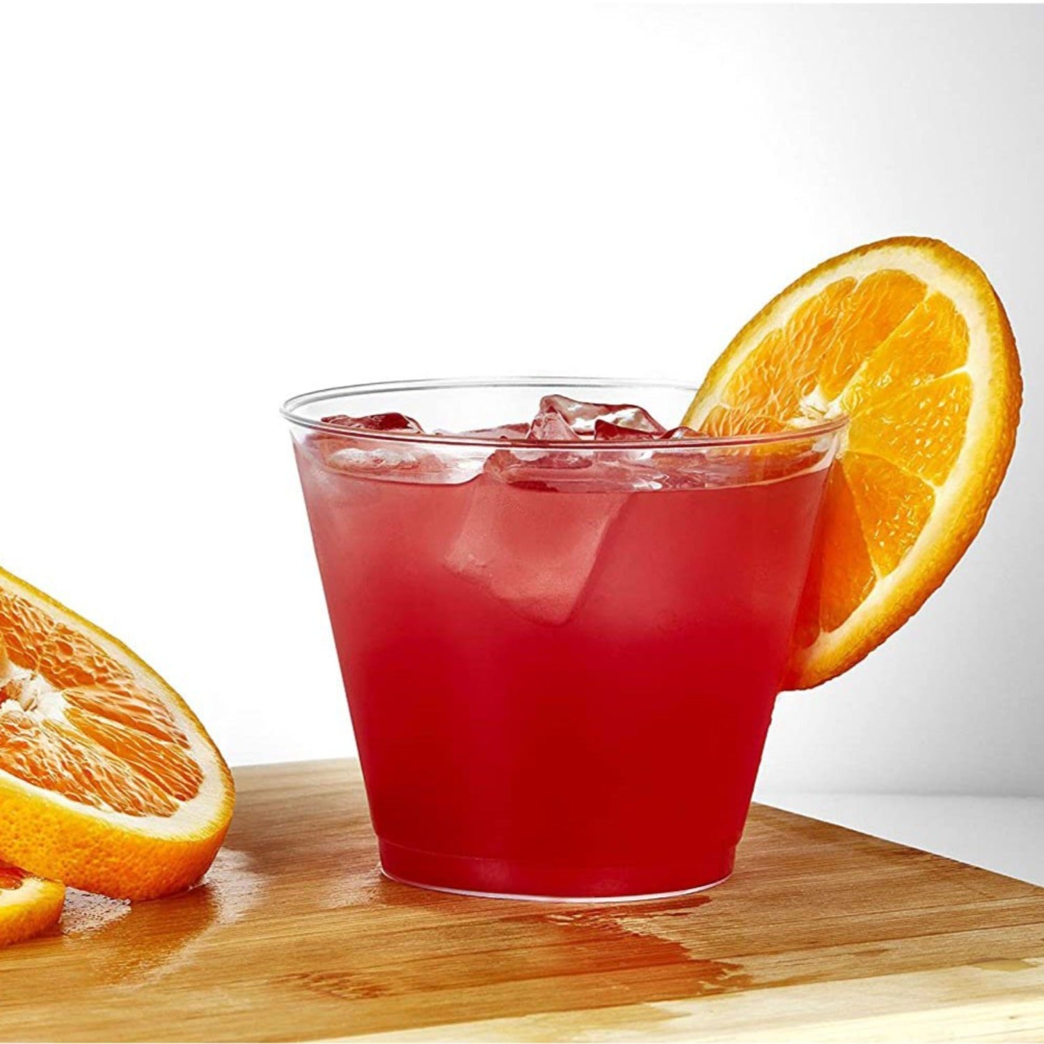 9oz Clear Tumbler Old Fashioned Plastic