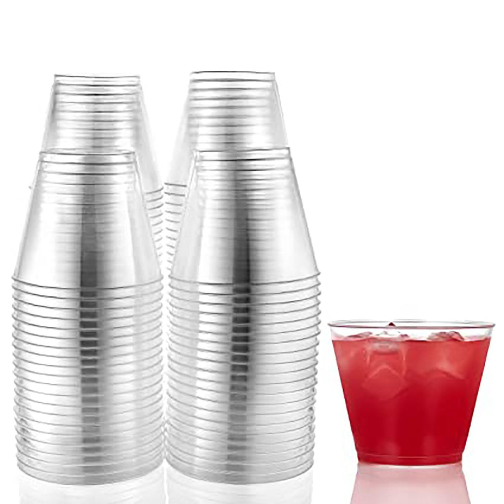 *Buy Bulk* 9oz Tumbler Clear Old Fashioned Plastic