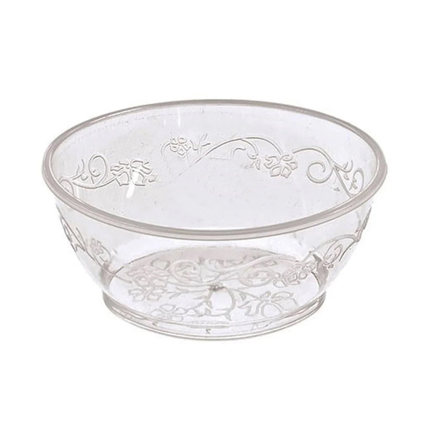 *BUY BULK* 6oz  Clear  Dessert Bowl Heavyweight Plastic D'Vine
