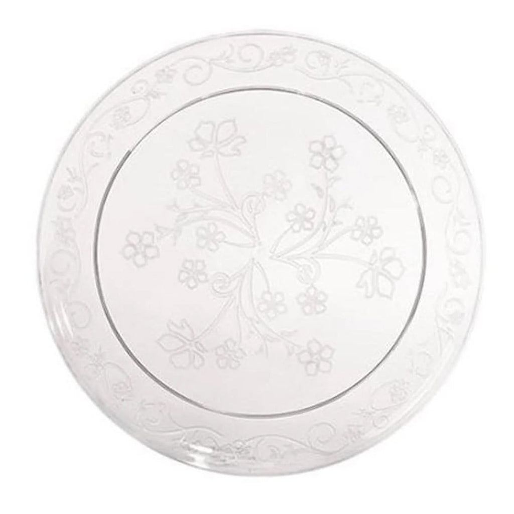 *JUMBO PACK* D'Vine 10" Clear  Plate Heavyweight Plastic