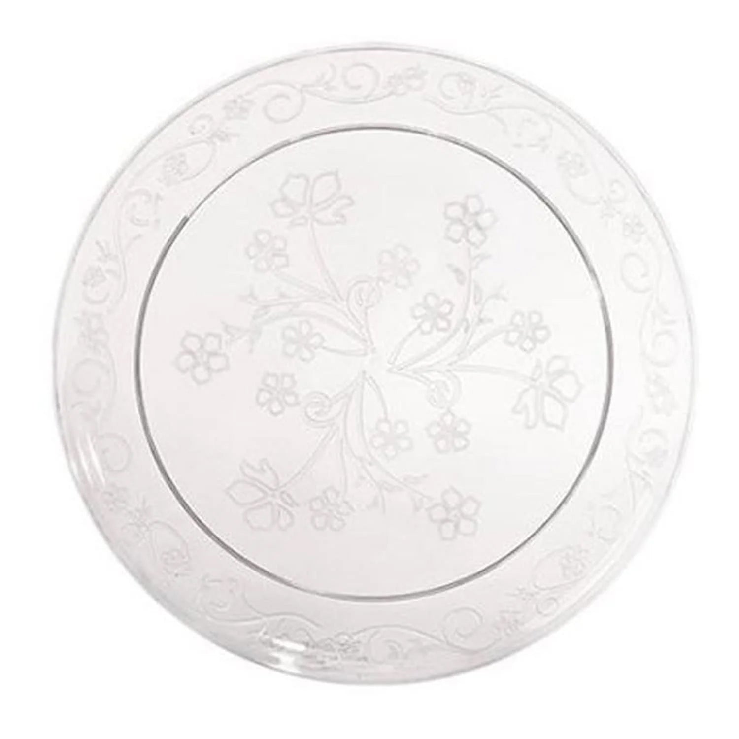 *JUMBO PACK* D'Vine 10" Clear  Plate Heavyweight Plastic