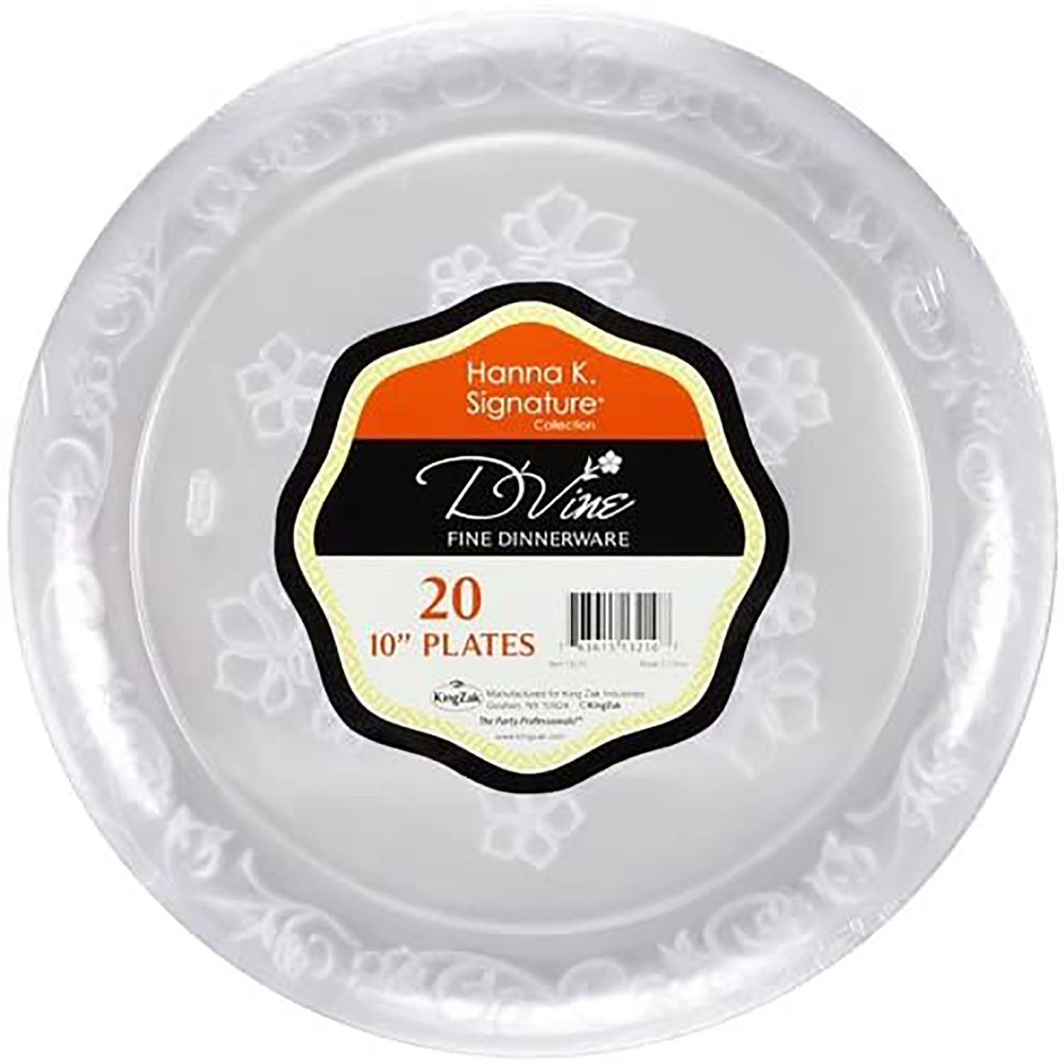 *JUMBO PACK* D'vine 9" Clear Plate Heavyweight Plastic
