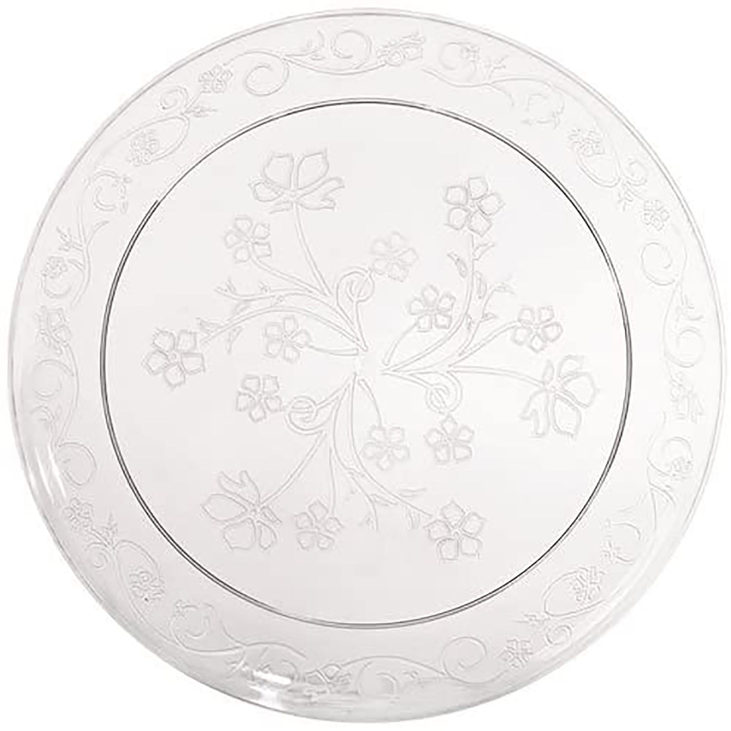 *JUMBO PACK* D'vine 9" Clear Plate Heavyweight Plastic