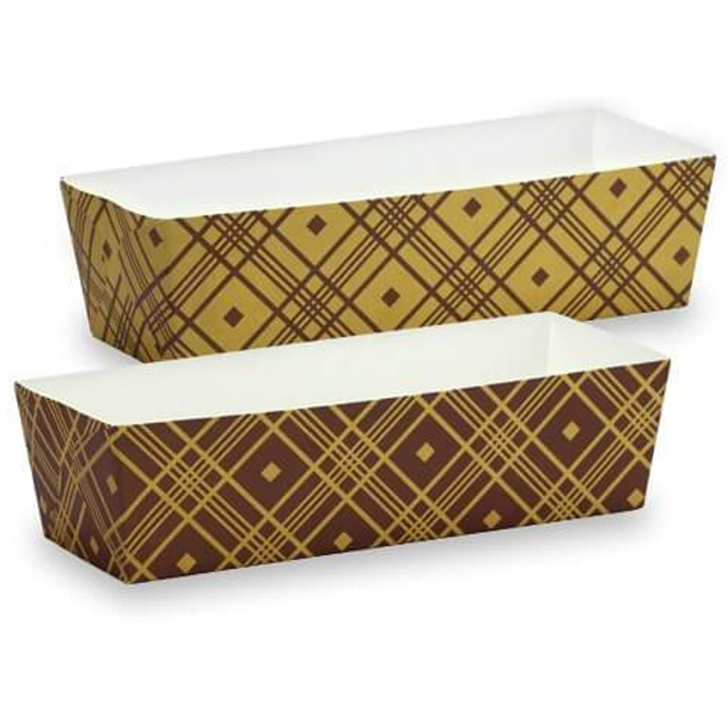 Premium Quality Paper Brown Tan Baking Pan 7"x2.5"x2" 6 pack