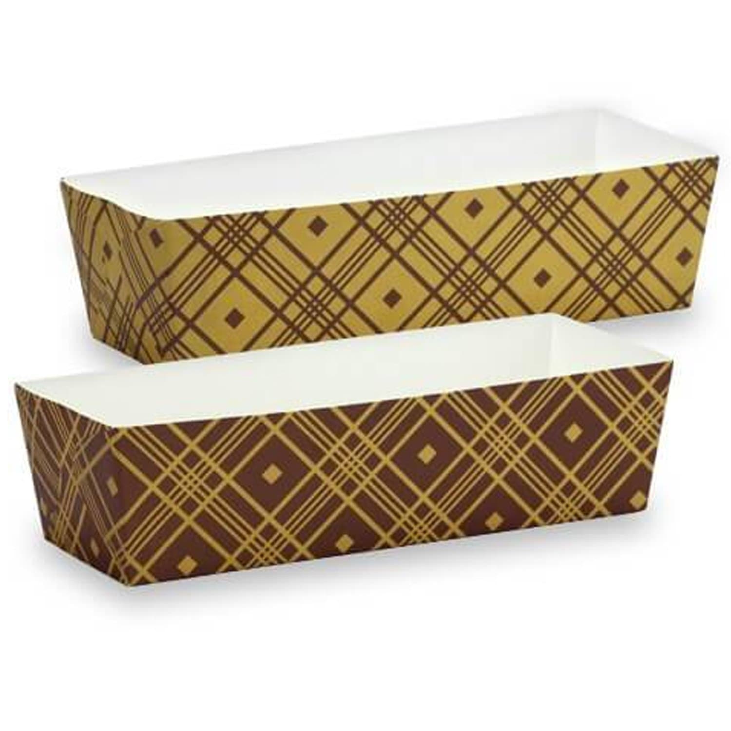 Premium Quality Paper Brown Tan Baking Pan 7"x2.5"x2" 6 pack