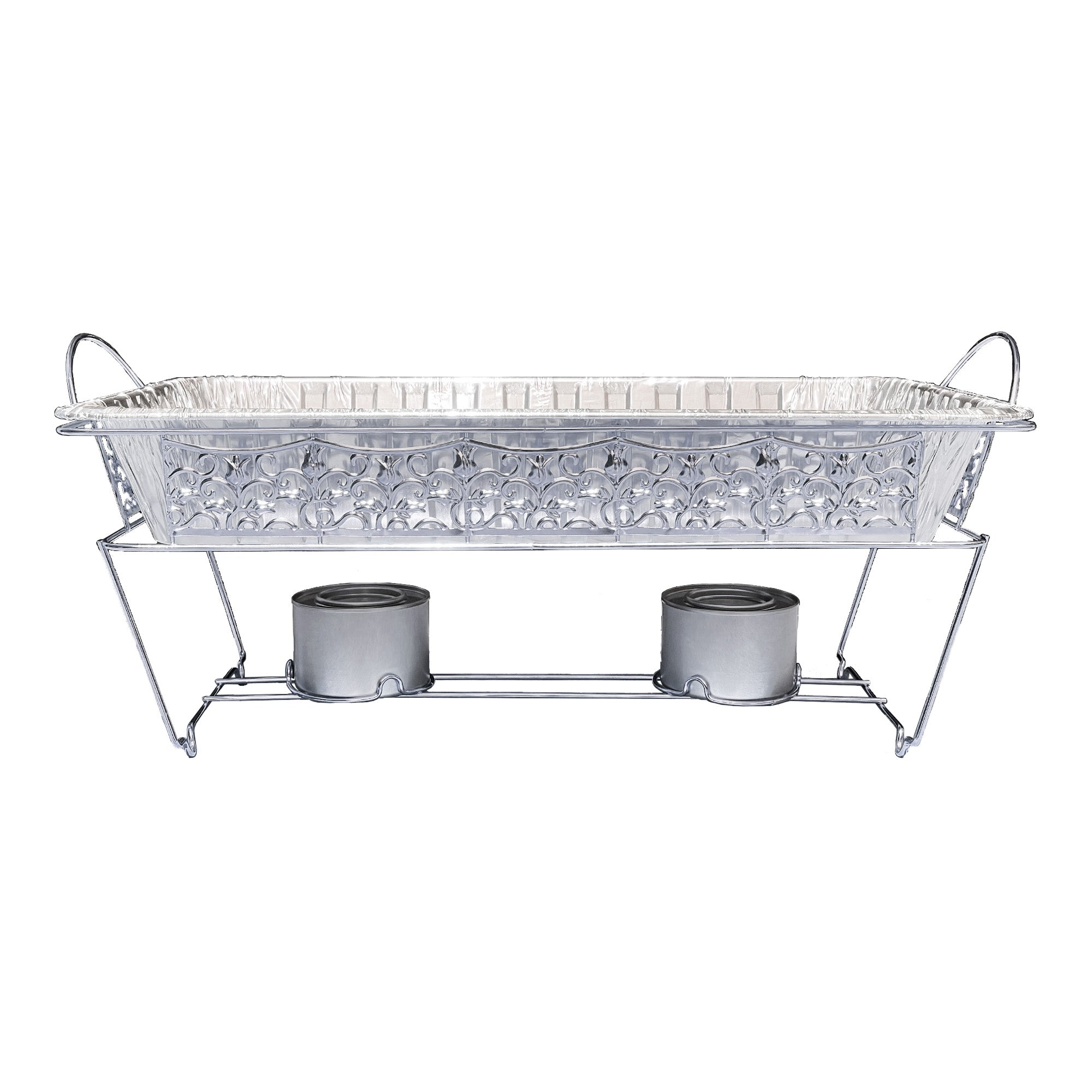 Full size  Silver Chafing Rack Decorative
