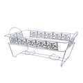 Full size  Silver Chafing Rack Decorative