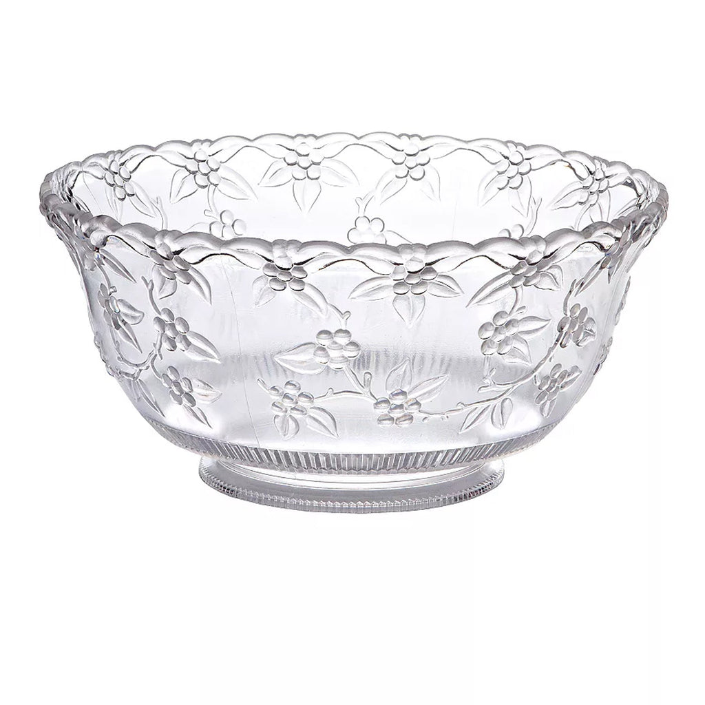 8 Quart Clear Premium EXTRA Heavy Weight Plastic Punch Bowl Disposable Punch Bowls Hanna K 1 Piece