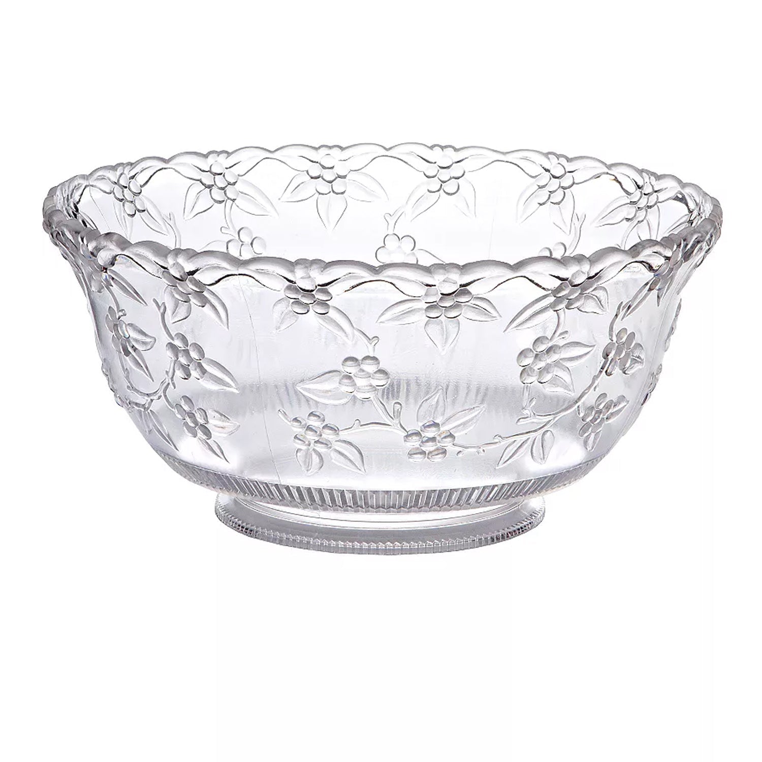 8 Quart Clear Premium EXTRA Heavy Weight Plastic Punch Bowl Disposable Punch Bowls Hanna K 1 Piece