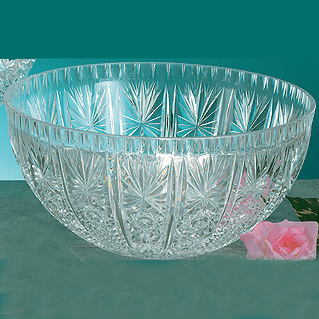 12 Quart Premium EXTRA Heavy Weight Plastic CRYSTAL Clear Punch Bowl