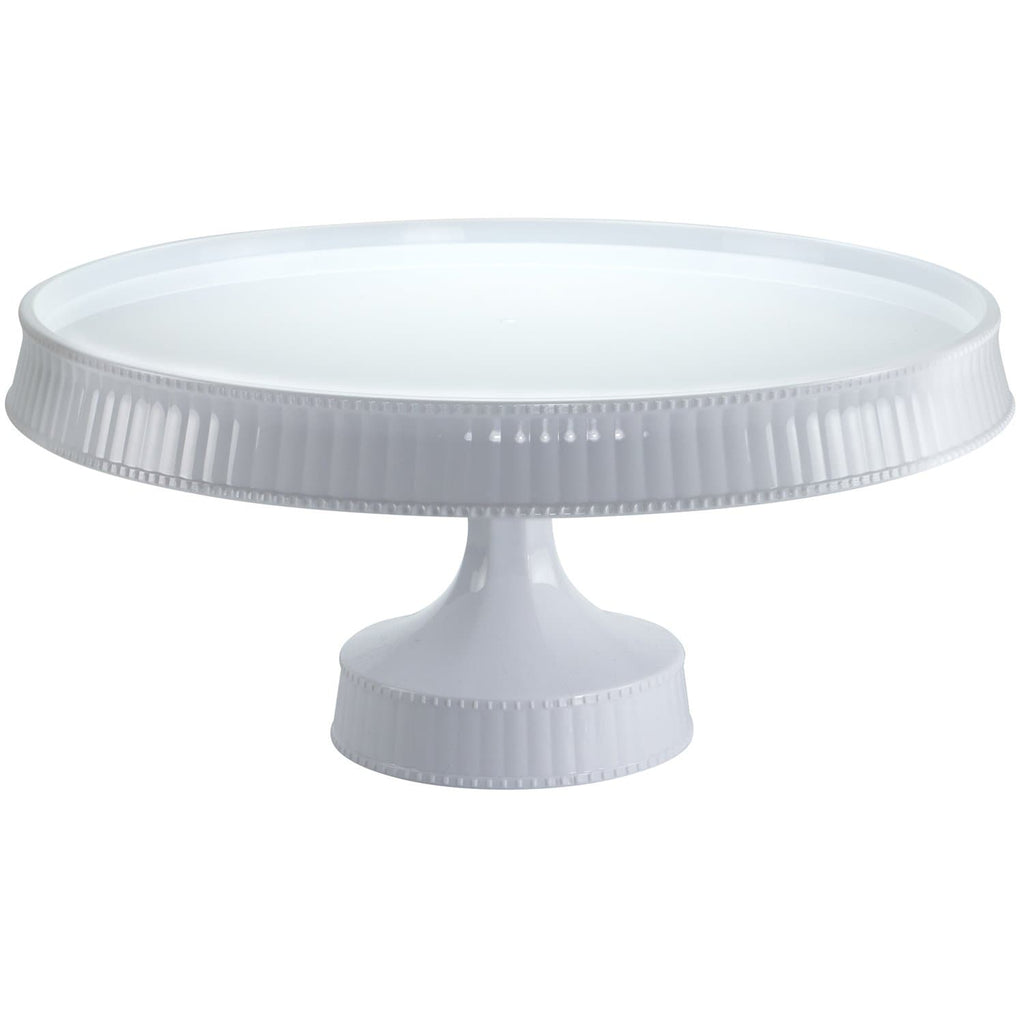 10.5"  White Cake Plastic Stands Extra Heavyweight