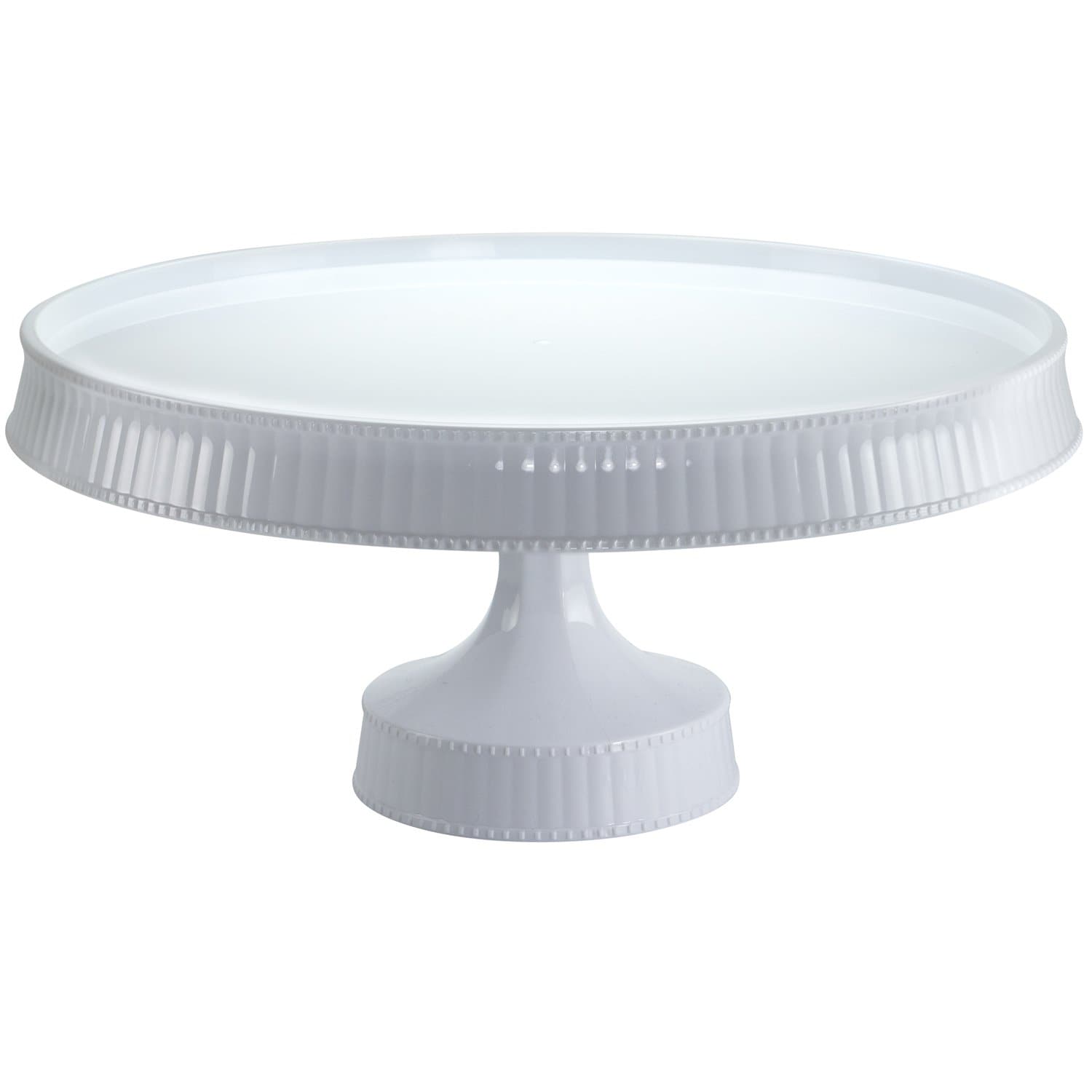 10.5"  White Cake Plastic Stands Extra Heavyweight