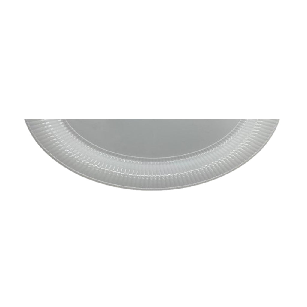 14.25"X 18.5'' Oval Tray White Heavy Weight Plastic