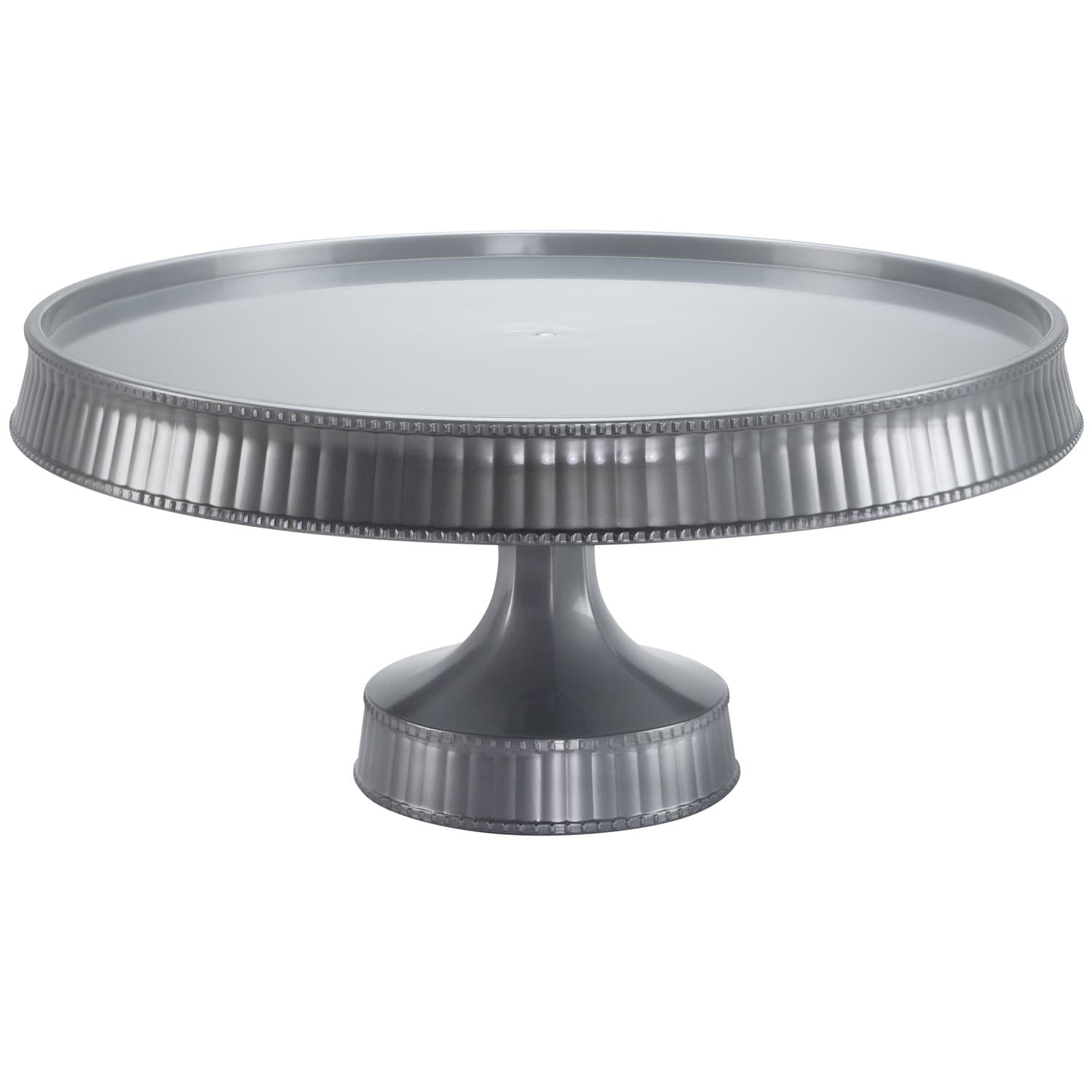 10.5" Silver Cake Plastic Stands Extra Heavyweight