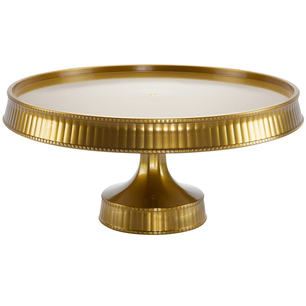 10.5" Gold Cake Plastic Stands Extra Heavyweight