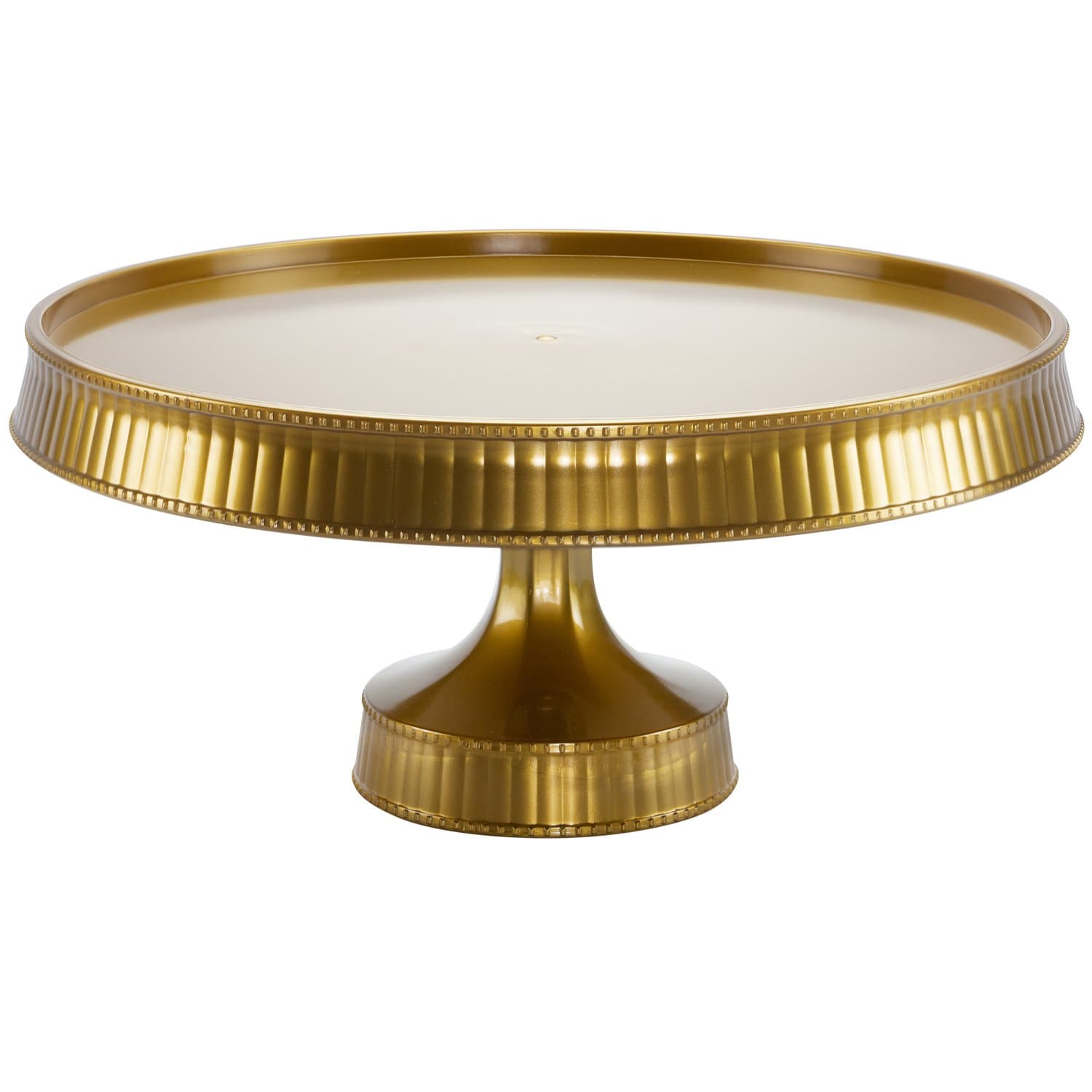 10.5" Gold Cake Plastic Stands Extra Heavyweight