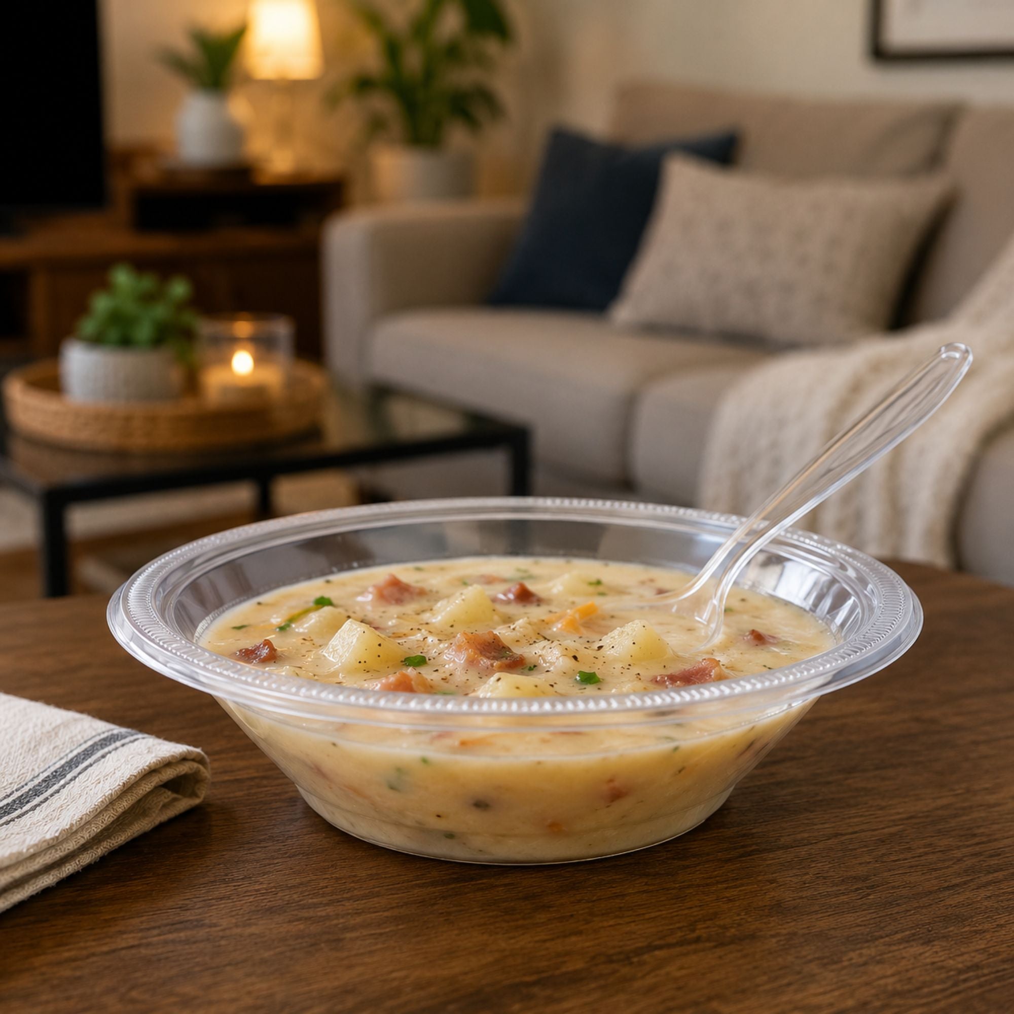 15oz Bowls Clear Heavy Weight Plastic
