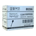 *WHOLESALE* Heavyweight Plastic Soupspoon Clear 1224/Case