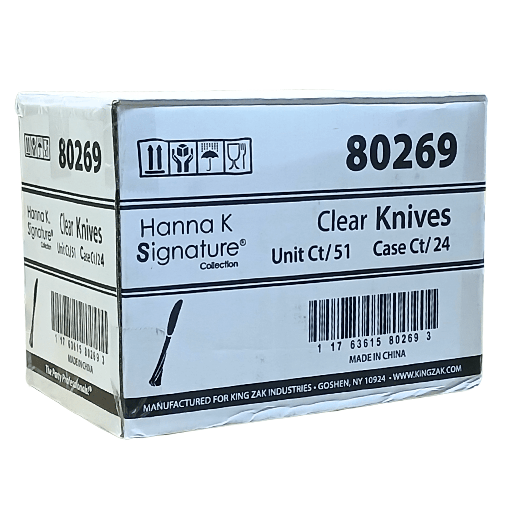 *WHOLESALE* Heavy weight Plastic Knife Clear 1224/Case
