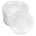 *BUY BULK* 9" Plates Clear Heavyweight Plastic Disposable