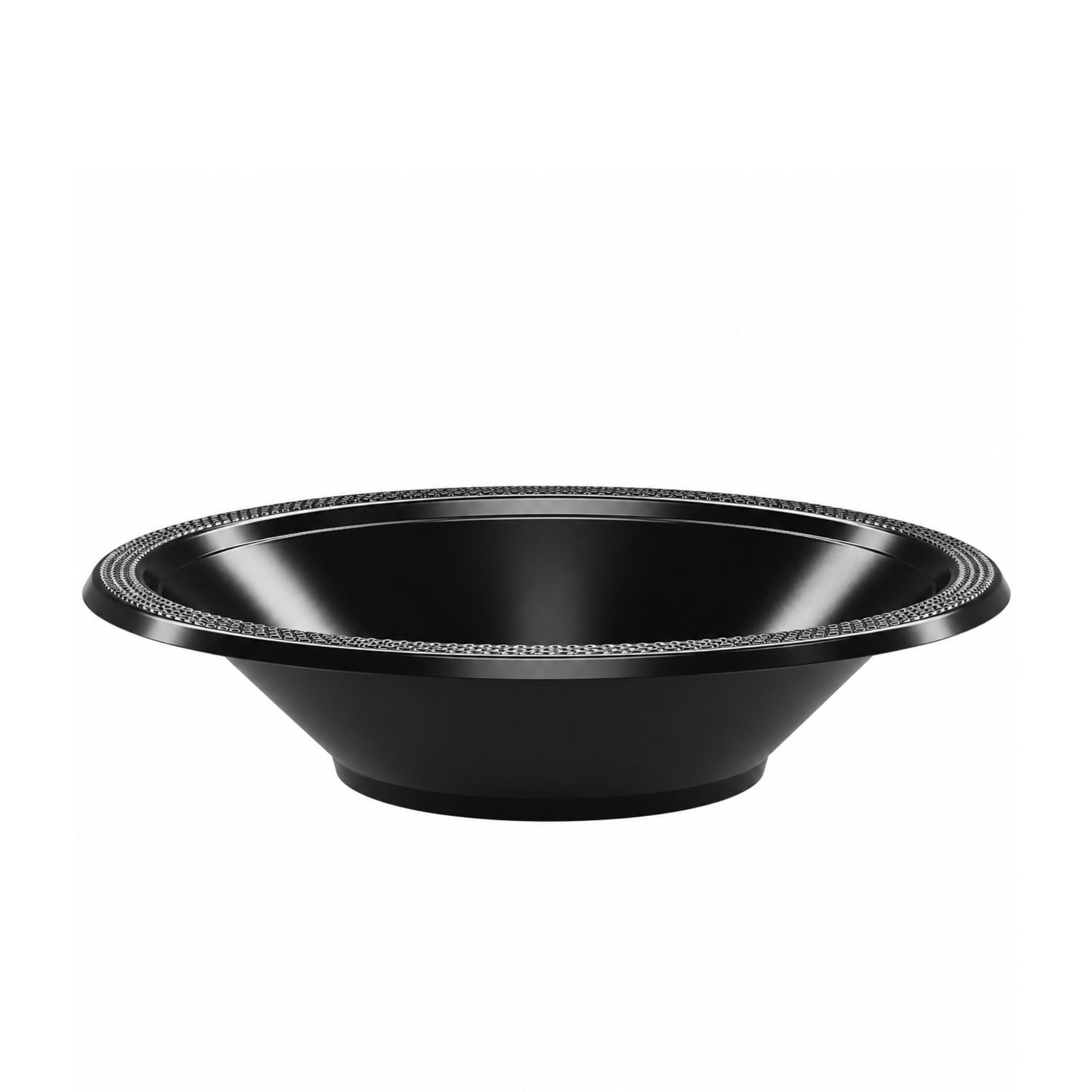 15oz Plastic Bowl Black ( 6-Pack)