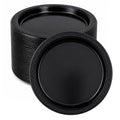 *BUY BULK* 9" Black Plastic Plate Disposable