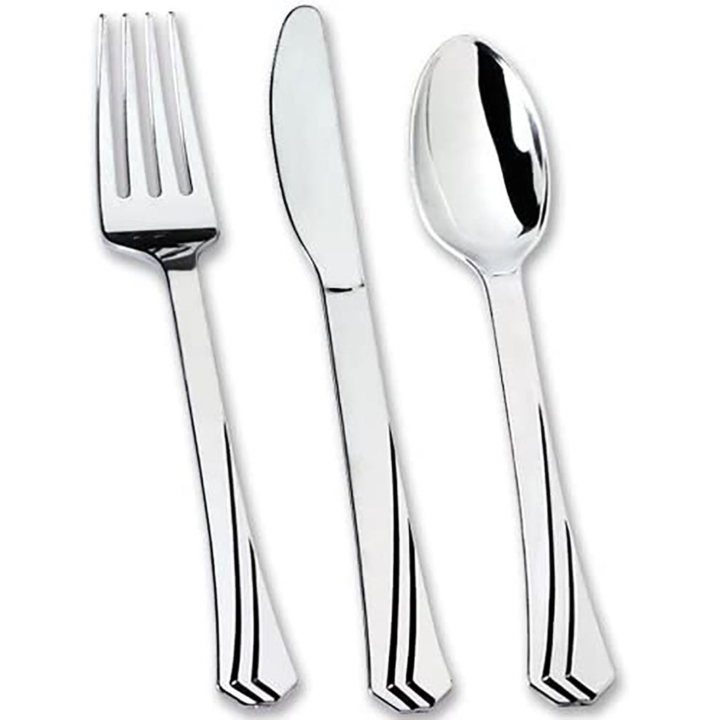Polished Knife Silver Plastic