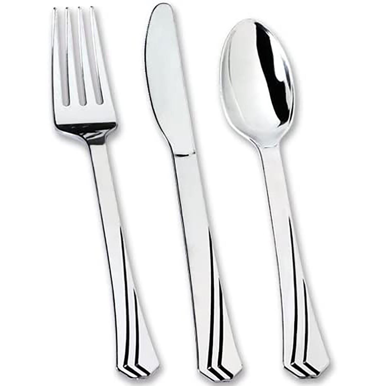 Polished Knife Silver Plastic