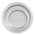 10" & 7" Silver Disposable Plastic Plates Combo Set