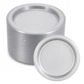 *BUY BULK* 7" Plates Silver Disposable  Plastic