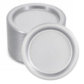 *BUY BULK* 9" Silver Plate Disposable Plastic