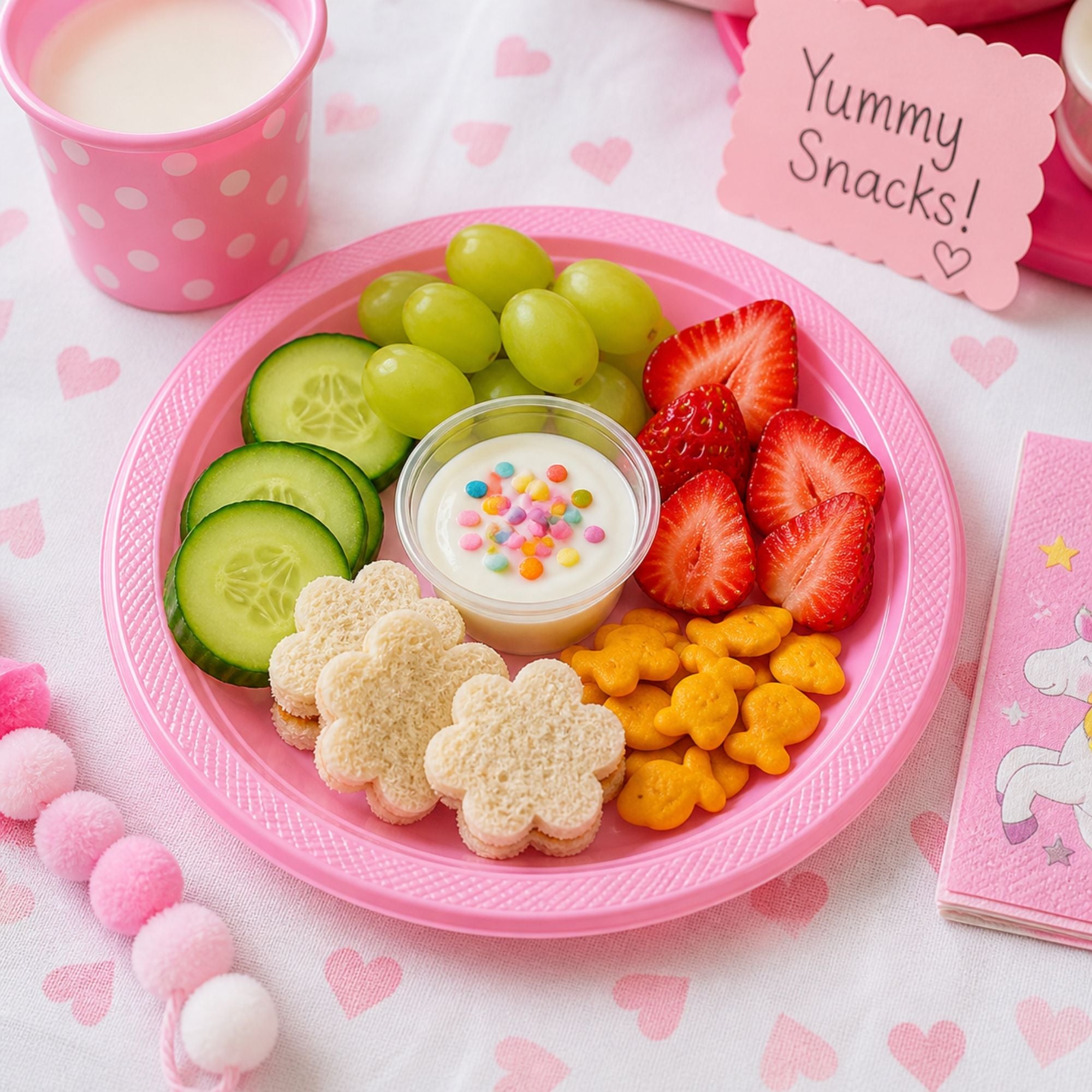 *BUY BULK* 10" Plastic Pink Plates