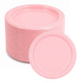 *BUY BULK* 7" Pink Plate Disposable  Plastic