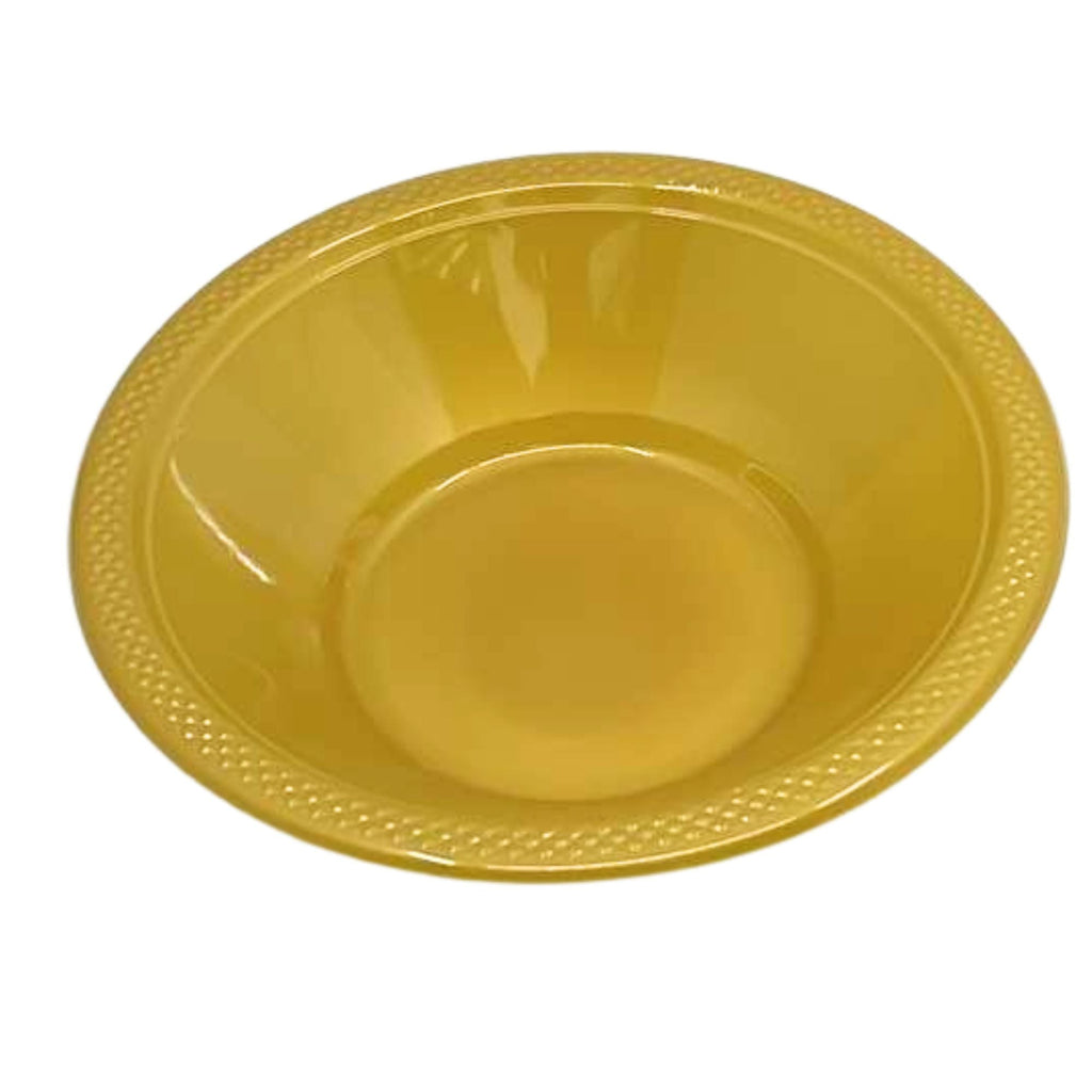 GOLD Complete Plastic Disposable Dining Solution for Your Event: Budget Party Set