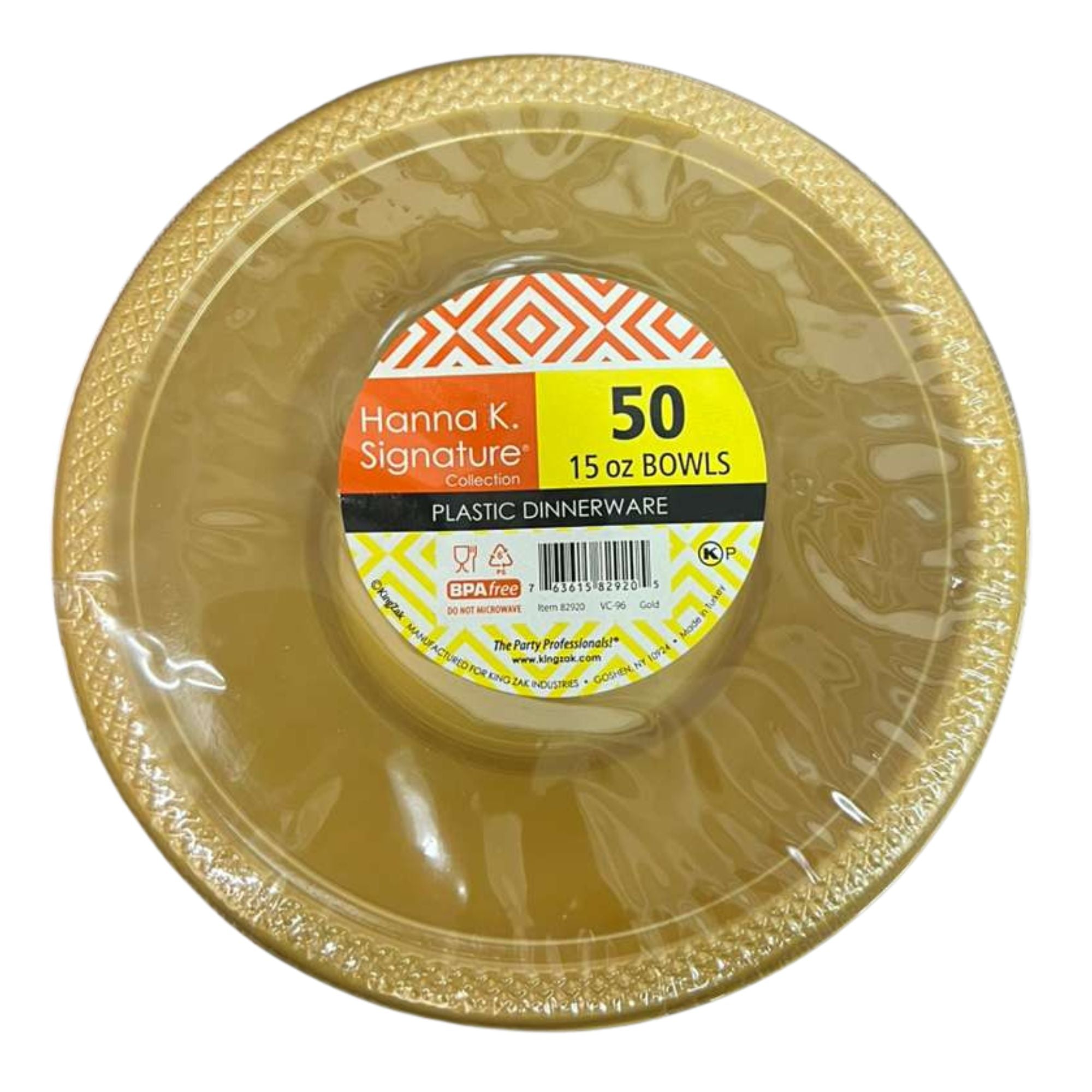 GOLD Complete Plastic Disposable Dining Solution for Your Event: Budget Party Set