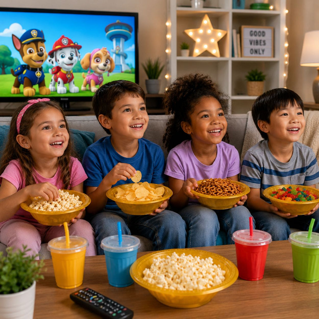 Disposable 15oz Gold Plastic Bowls | Durable & BPA-Free Plastic