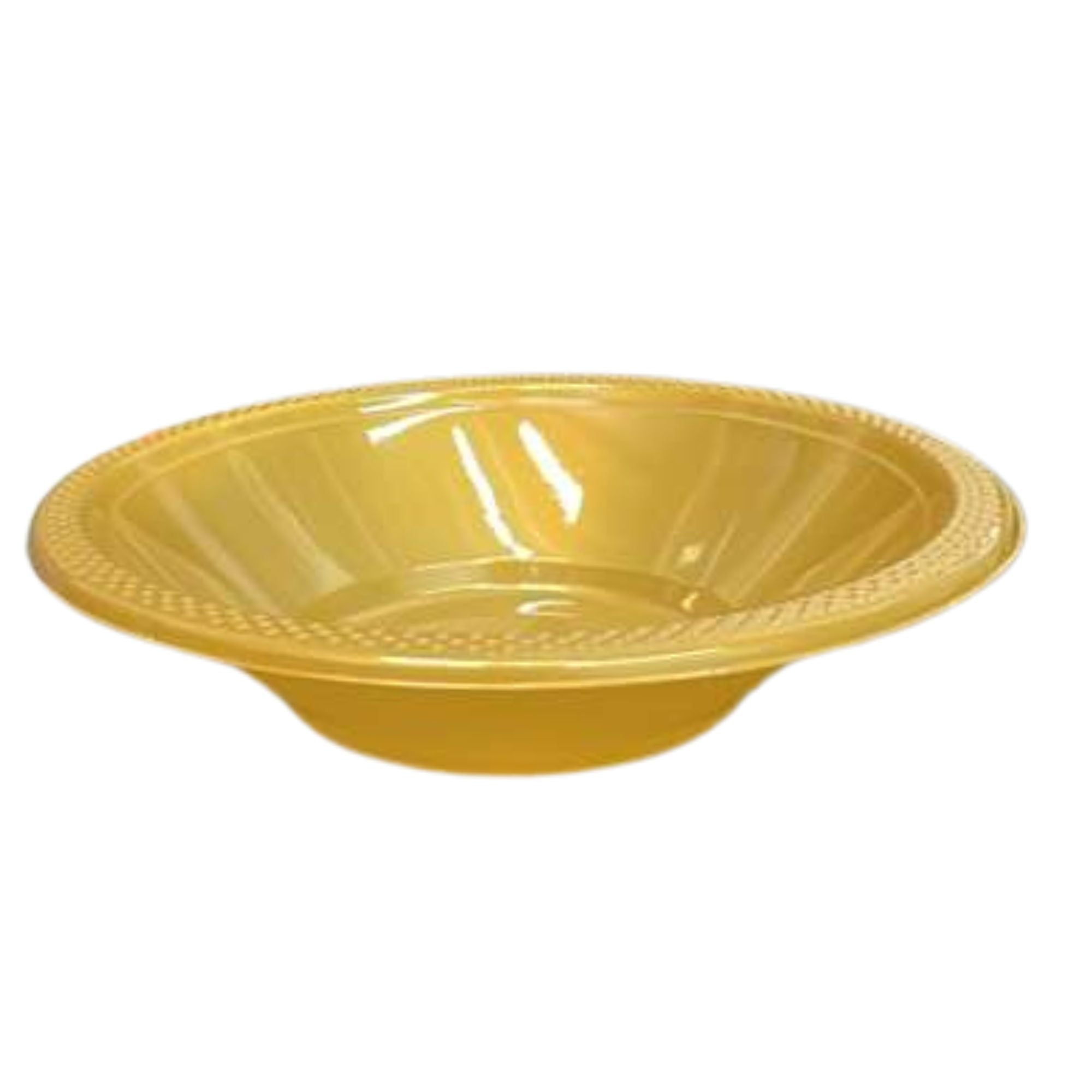 GOLD Complete Plastic Disposable Dining Solution for Your Event: Budget Party Set