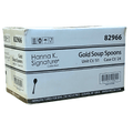 *WHOLESALE* Heavyweight Plastic Soupspoon Gold 1224/case