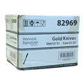 *WHOLESALE* Heavyweight Plastic Knife Gold 1224/Case