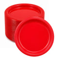 *BUY BULK* 9" Plates Red Disposable Plastic