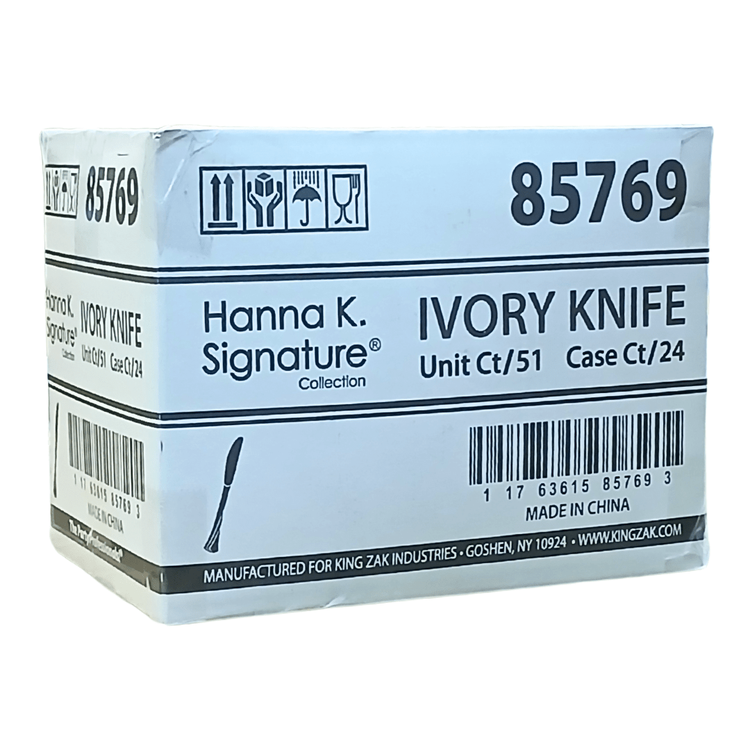 *WHOLESALE* Knife Heavy weight Ivory  Plastic 1224/Case