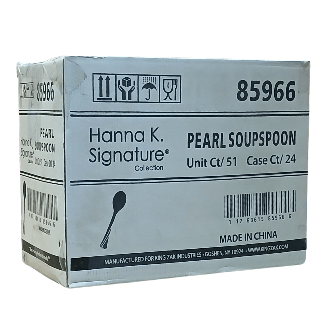 *WHOLESALE* Soup spoon Heavy weight White Plastic 1224/Cases