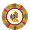 7" Paper Plates Fall Turkey 16 Pack ,