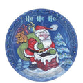 7" Heavyweight Paper Plates Christmas Santa 16 count
