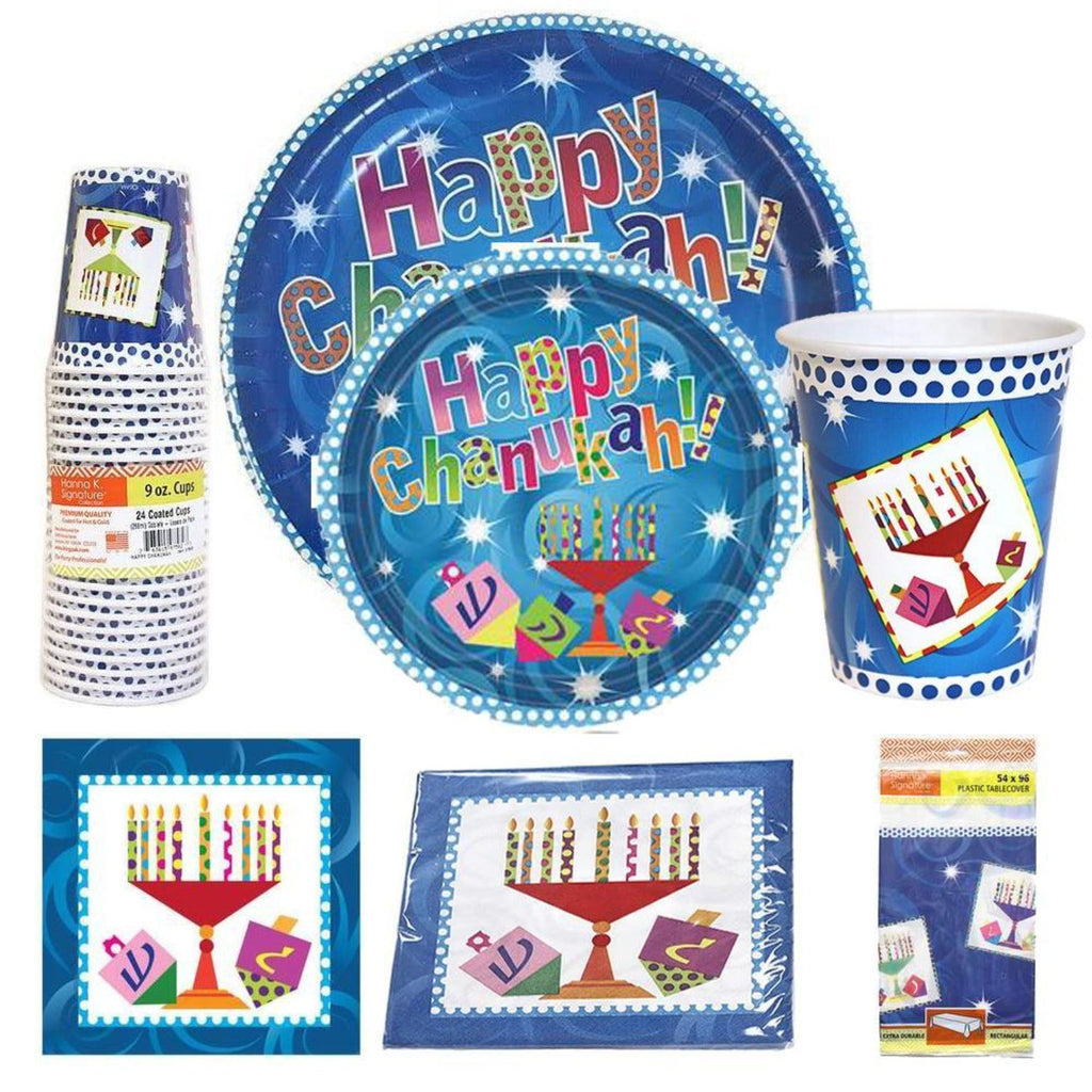 9oz Paper Cup Hot Cold Chanukah Style 24 Count