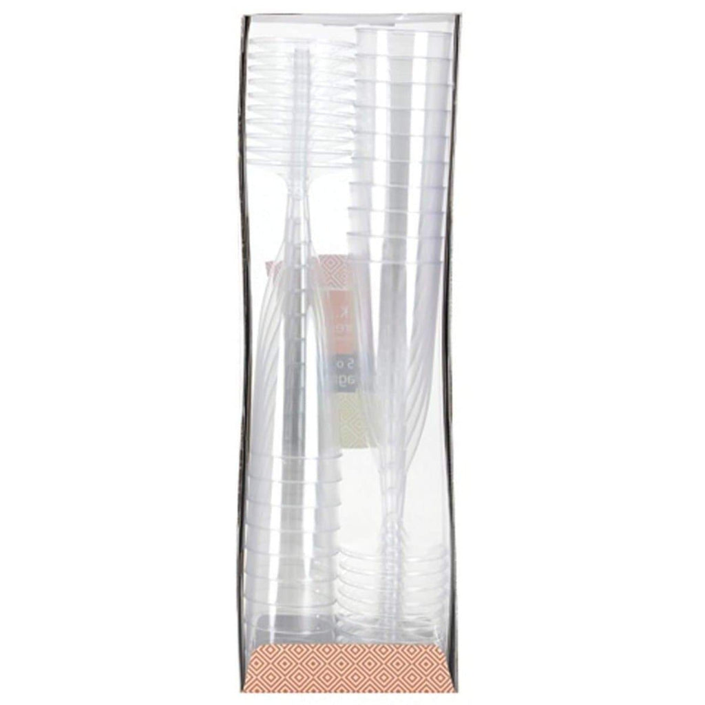5oz Flute Champagne Glasses Heavyweight Elegant Plastic