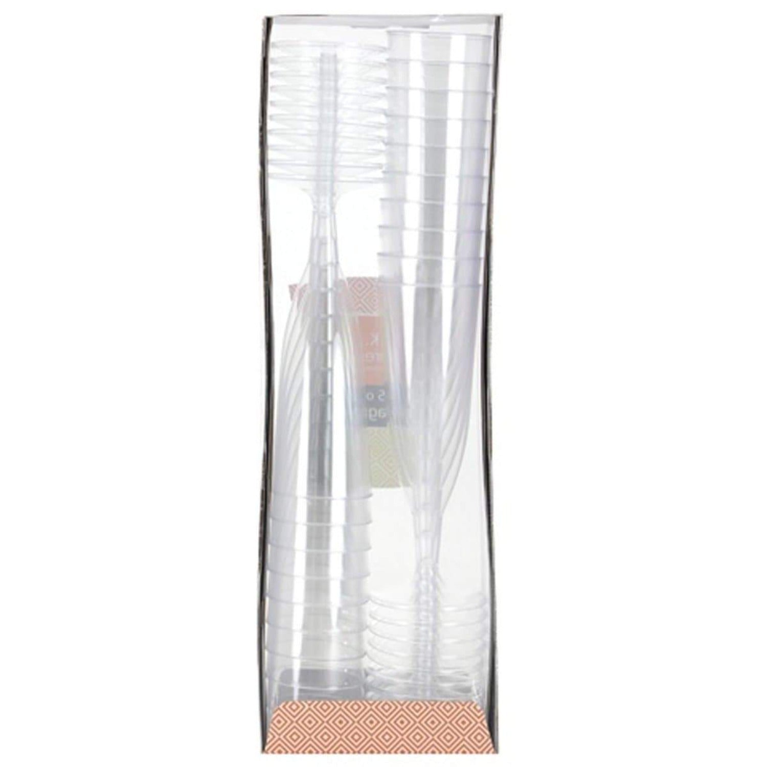 5oz Flute Champagne Glasses Heavyweight Elegant Plastic